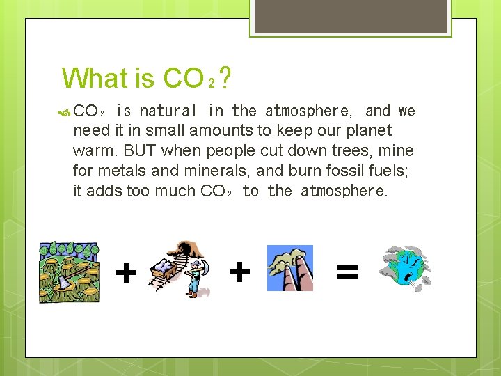 What is CO₂? CO₂ is natural in the atmosphere, and we need it in
