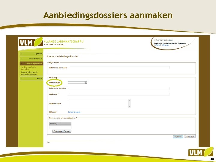 Aanbiedingsdossiers aanmaken 48 