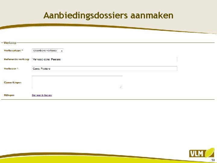 Aanbiedingsdossiers aanmaken 50 