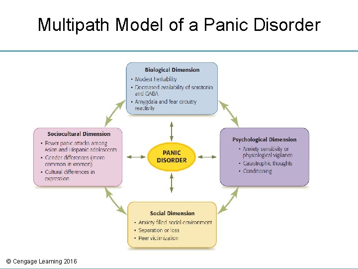 Multipath Model of a Panic Disorder © Cengage Learning 2016 