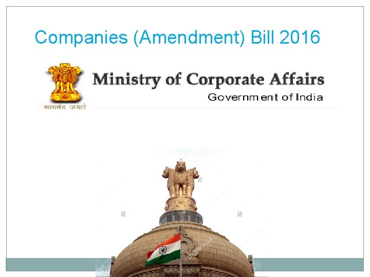 Companies (Amendment) Bill 2016 