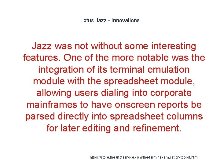 Lotus Jazz - Innovations Jazz was not without some interesting features. One of the