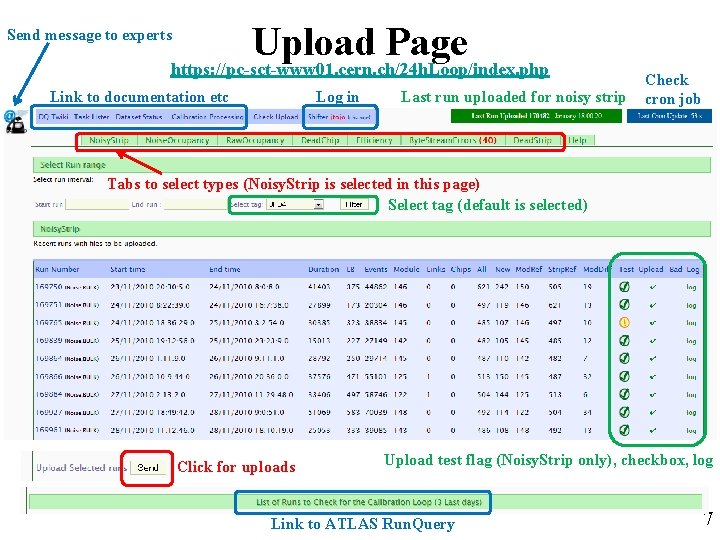 Upload Page https: //pc-sct-www 01. cern. ch/24 h. Loop/index. php Send message to experts