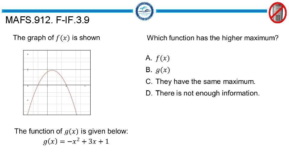 MAFS. 912. F-IF. 3. 9 