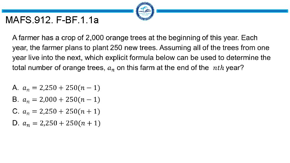 MAFS. 912. F-BF. 1. 1 a 