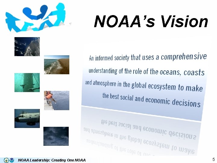 NOAA’s Vision NOAA Leadership: Creating One NOAA 5 