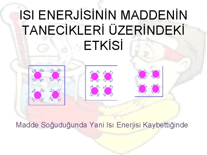 ISI ENERJİSİNİN MADDENİN TANECİKLERİ ÜZERİNDEKİ ETKİSİ Madde Soğuduğunda Yani Isı Enerjisi Kaybettiğinde 