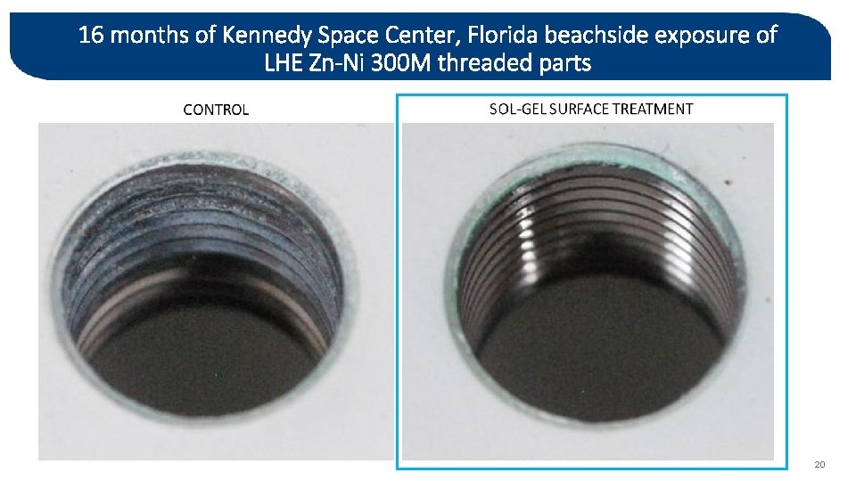 16 months of Kennedy Space Center, Florida beachside exposure of LHE Zn-Ni 300 M