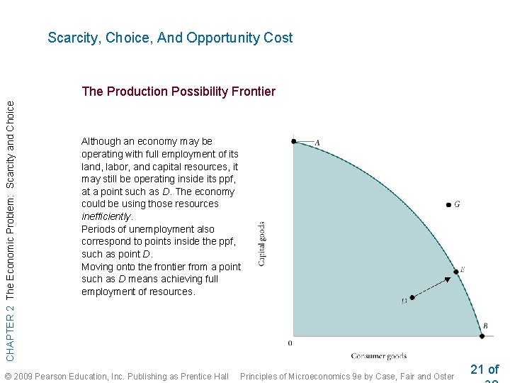 Scarcity, Choice, And Opportunity Cost CHAPTER 2 The Economic Problem: Scarcity and Choice The