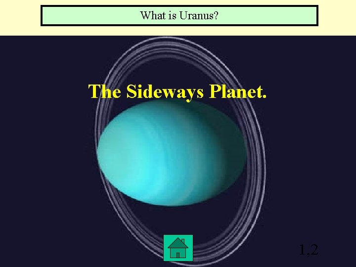 What is Uranus? The Sideways Planet. 1, 2 