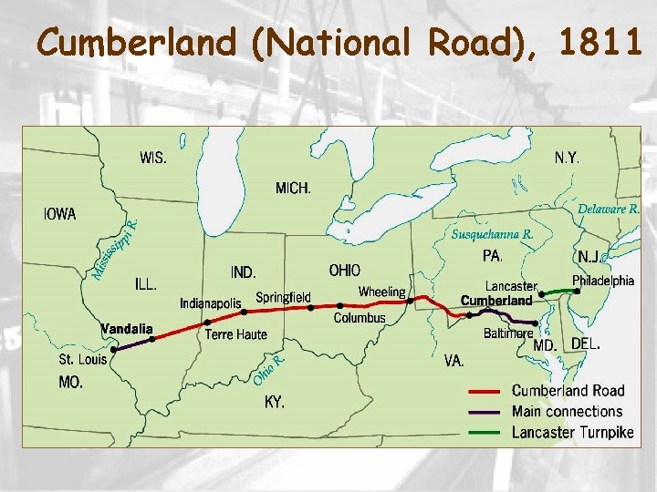 Cumberland (National Road), 1811 