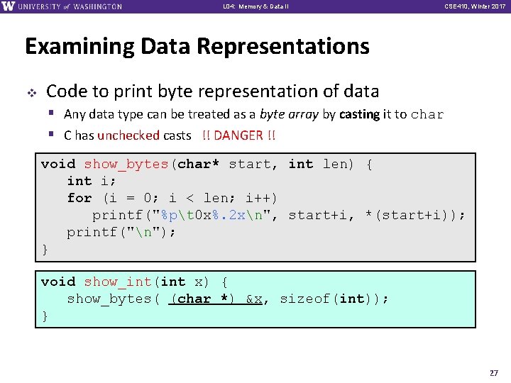 L 01: L 04: Intro, Memory Combinational & Data Logic II CSE 369, CSE