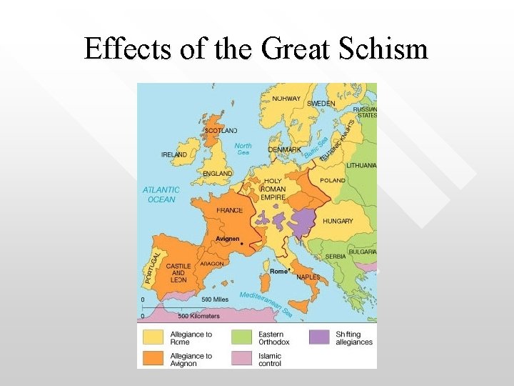 Effects of the Great Schism 