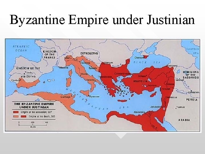 Byzantine Empire under Justinian 