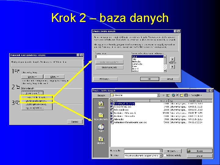 Krok 2 – baza danych 