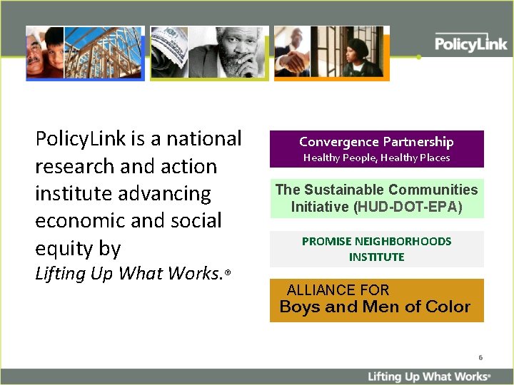 Policy. Link is a national research and action institute advancing economic and social equity