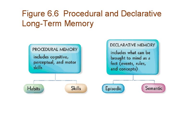 Figure 6. 6 Procedural and Declarative Long-Term Memory 