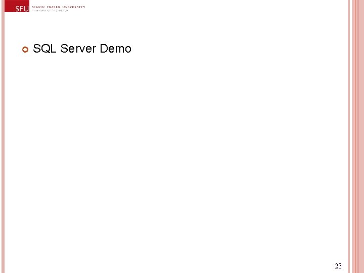  SQL Server Demo 23 
