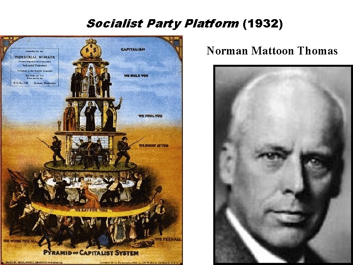 Socialist Party Platform (1932) Norman Mattoon Thomas 