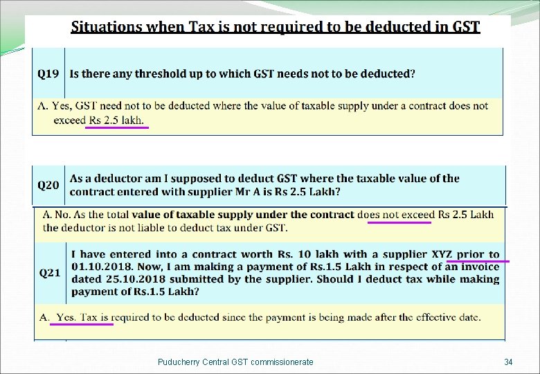 Puducherry Central GST commissionerate 34 