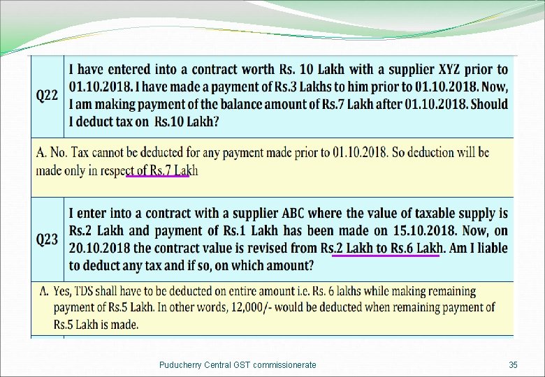 Puducherry Central GST commissionerate 35 