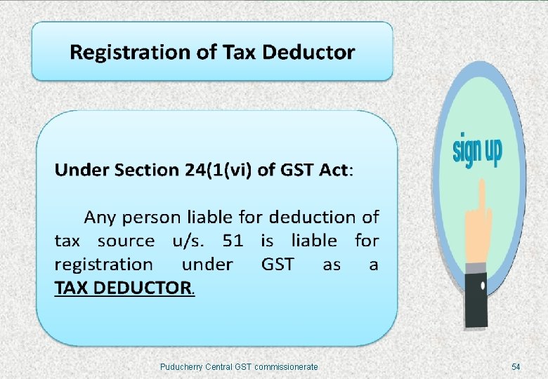 Puducherry Central GST commissionerate 54 