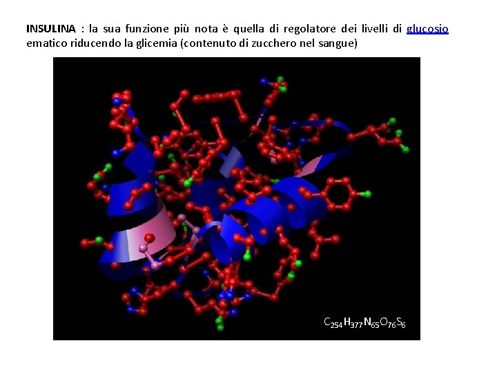 INSULINA : la sua funzione più nota è quella di regolatore dei livelli di