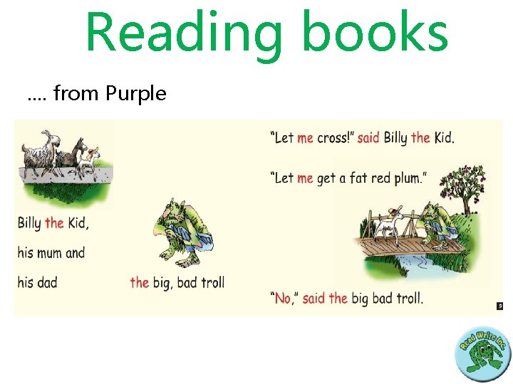 Reading books. . from Purple 