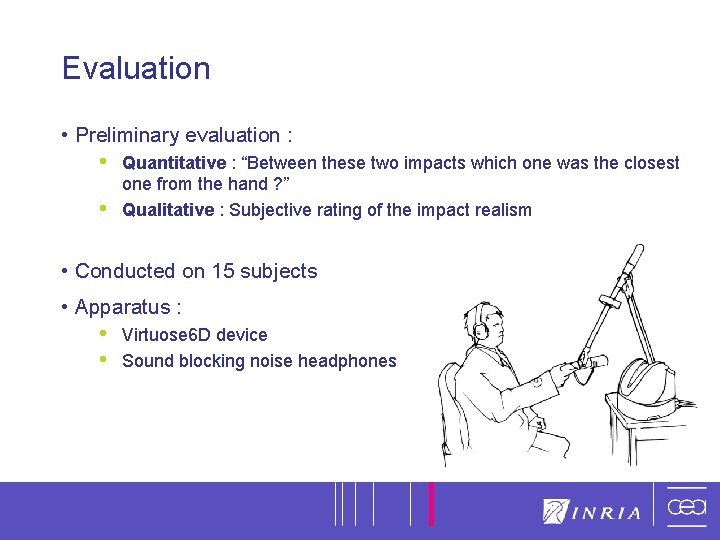 8 Evaluation • Preliminary evaluation : • • Quantitative : “Between these two impacts 8 Evaluation • Preliminary evaluation : • • Quantitative : “Between these two impacts