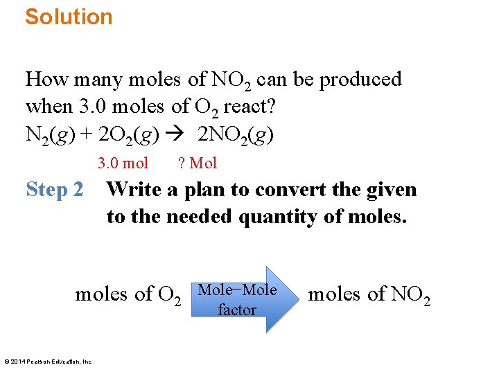 Solution How many moles of NO 2 can be produced when 3. 0 moles