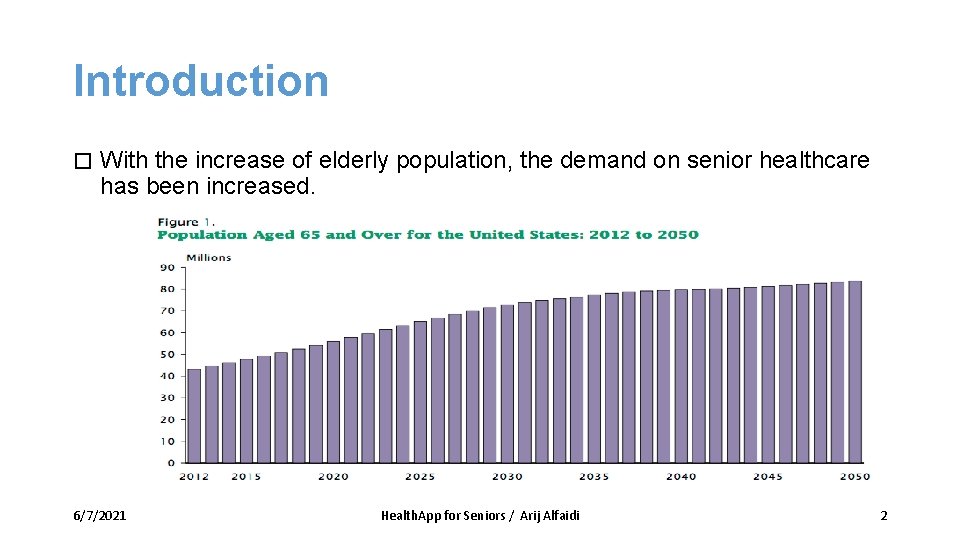Introduction � With the increase of elderly population, the demand on senior healthcare has Introduction � With the increase of elderly population, the demand on senior healthcare has
