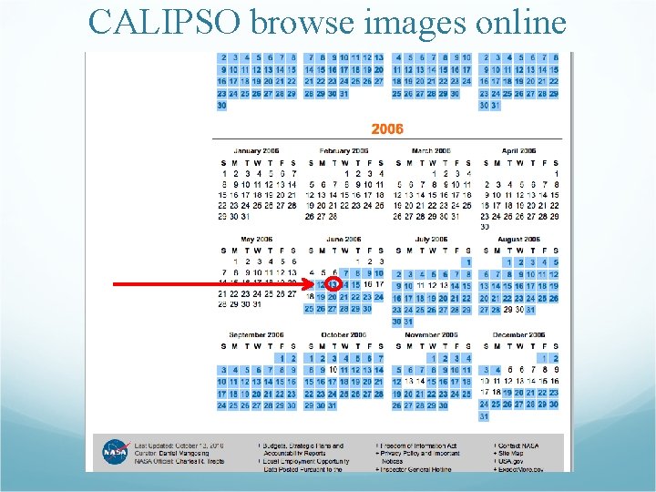CALIPSO browse images online 