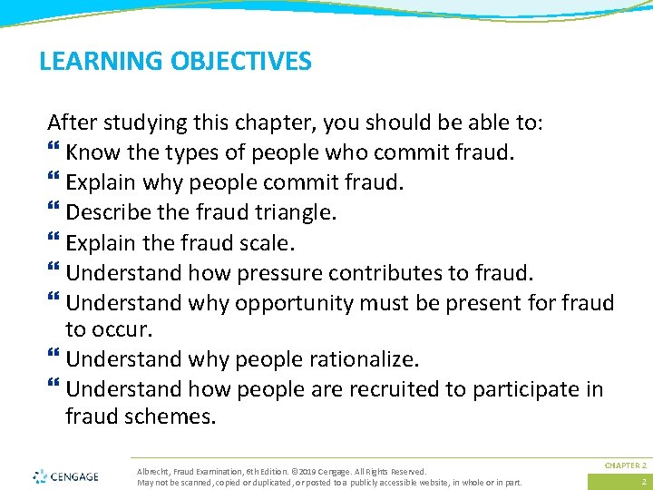 LEARNING OBJECTIVES After studying this chapter, you should be able to: } Know the