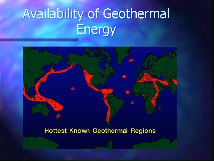 Availability of Geothermal Energy 