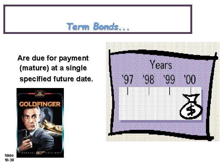 Term Bonds. . . Are due for payment (mature) at a single specified future