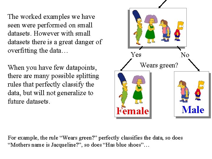 The worked examples we have seen were performed on small datasets. However with small