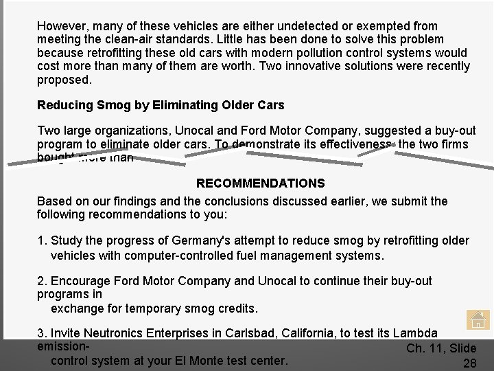 Analytical Report— Manuscript (Continued) However, many of these vehicles are either undetected or exempted