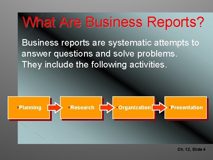 What Are Business Reports? Business reports are systematic attempts to answer questions and solve