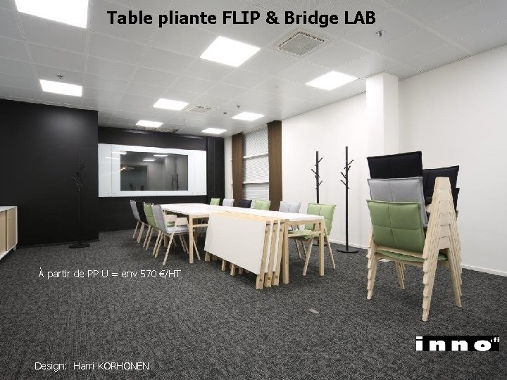 Table pliante FLIP & Bridge LAB À partir de PP U = env 570