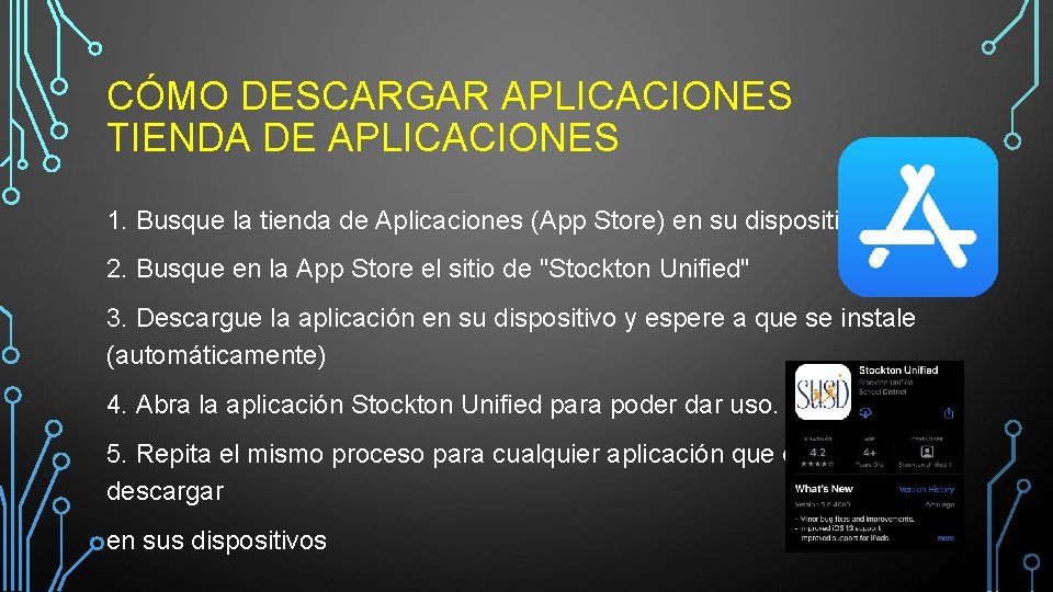 CÓMO DESCARGAR APLICACIONES TIENDA DE APLICACIONES 1. Busque la tienda de Aplicaciones (App Store)