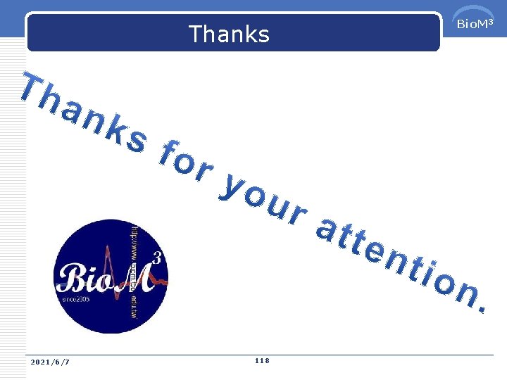 Thanks 2021/6/7 118 Bio. M 3 