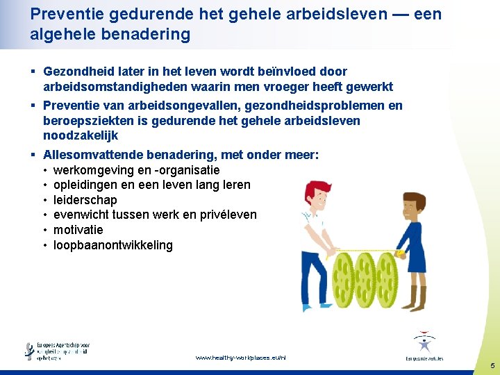 Preventie gedurende het gehele arbeidsleven — een algehele benadering § Gezondheid later in het