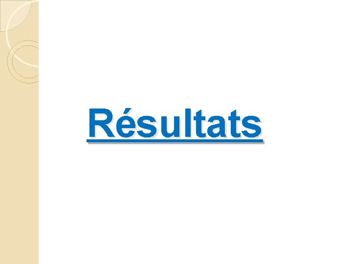 Résultats 