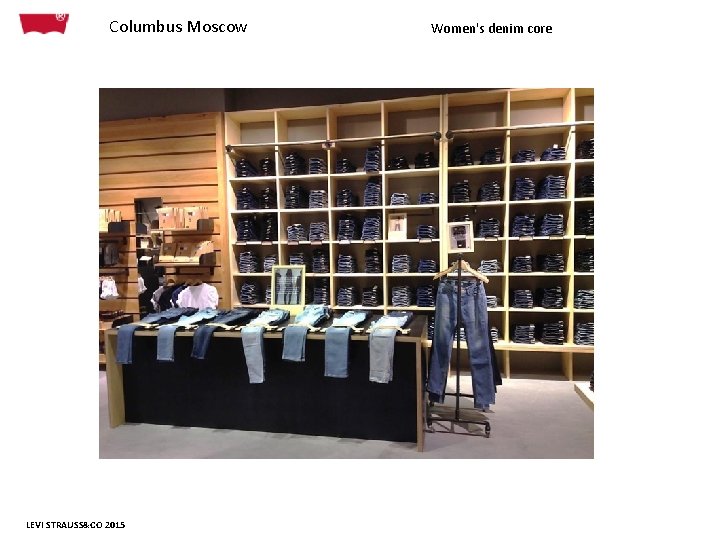 Columbus Moscow LEVI STRAUSS&CO 2015 Women's denim core 