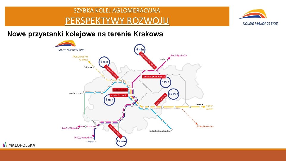 SZYBKA KOLEJ AGLOMERACYJNA PERSPEKTYWY ROZWOJU Nowe przystanki kolejowe na terenie Krakowa 