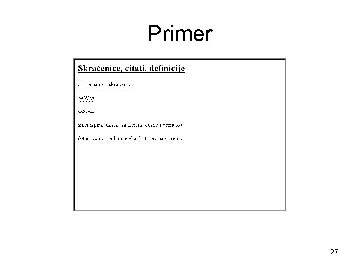 Primer 27 Primer 27