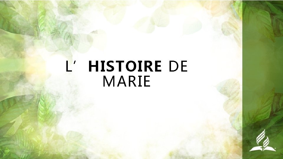 L’HISTOIRE DE MARIE 