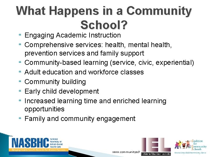 Community Schools School Based Health Centers Together the