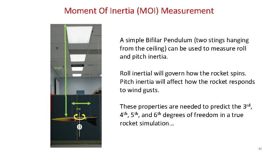 Moment Of Inertia (MOI) Measurement A simple Bifilar Pendulum (two stings hanging from the