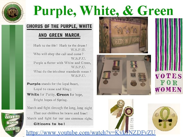 Purple, White, & Green https: //www. youtube. com/watch? v=Kvk 1 NZDFv. ZU 